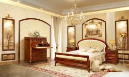 Dormitor Verona cires/gold Dormitor Verona cires/gold